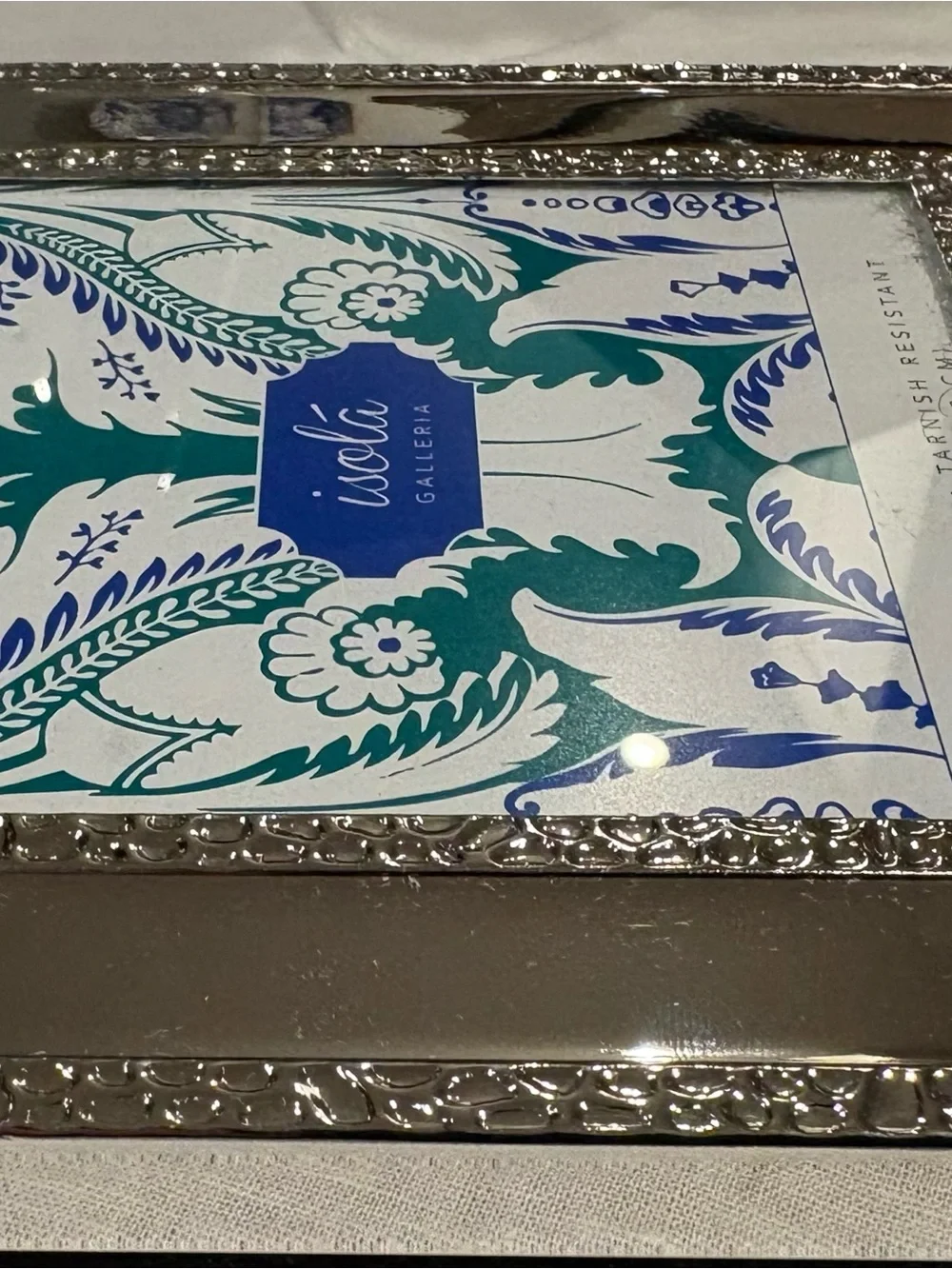 Vintage Isola Galleria Silver Photo Frame by Azzure Home 4x4 inches